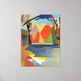 Naturpalett, nr 001 - Abstrakt botaniskt Canvastryck