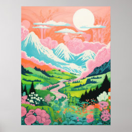 Naturpaletten: Blommar i högländerna Poster