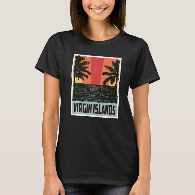 Naturparken Hike Souveni, Jungfruöarna T Shirt (Framsida)