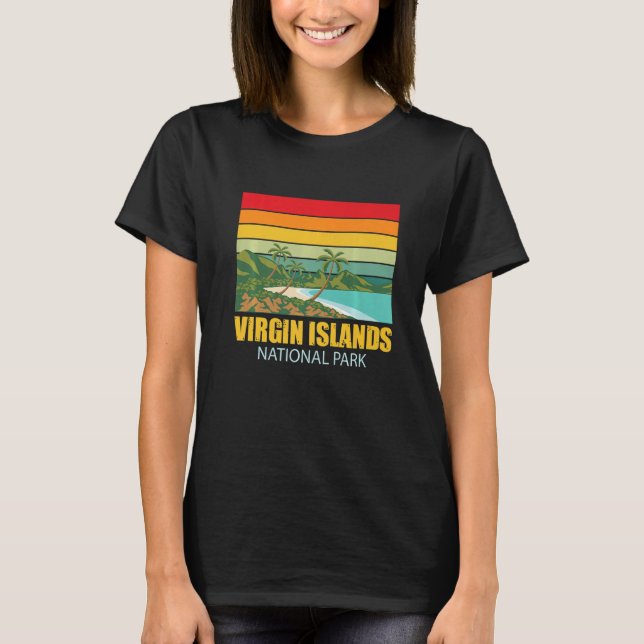 Naturparken Souvenir Cam i St. John Virgin-öarna T Shirt (Framsida)