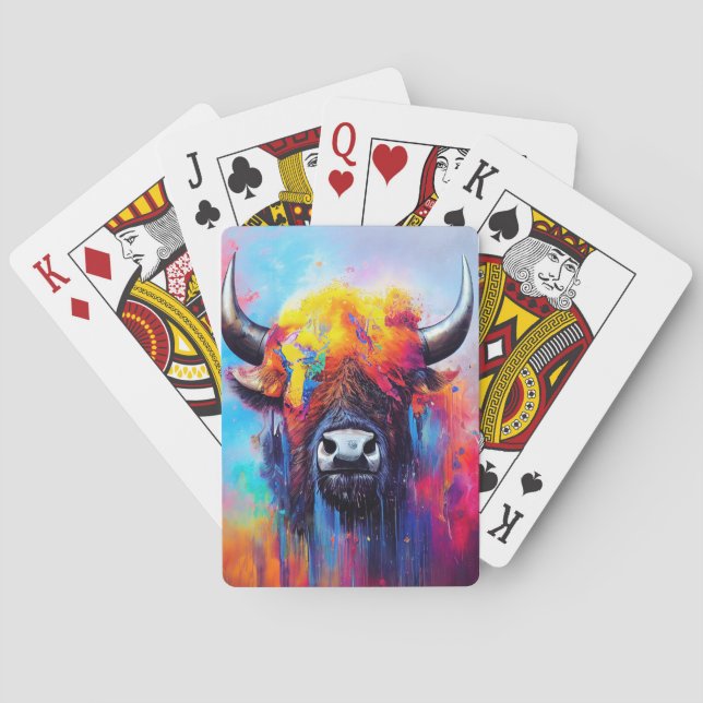 Naturplaneten Äventyr för Bison Animal Discovery Casinokort (Baksidan)