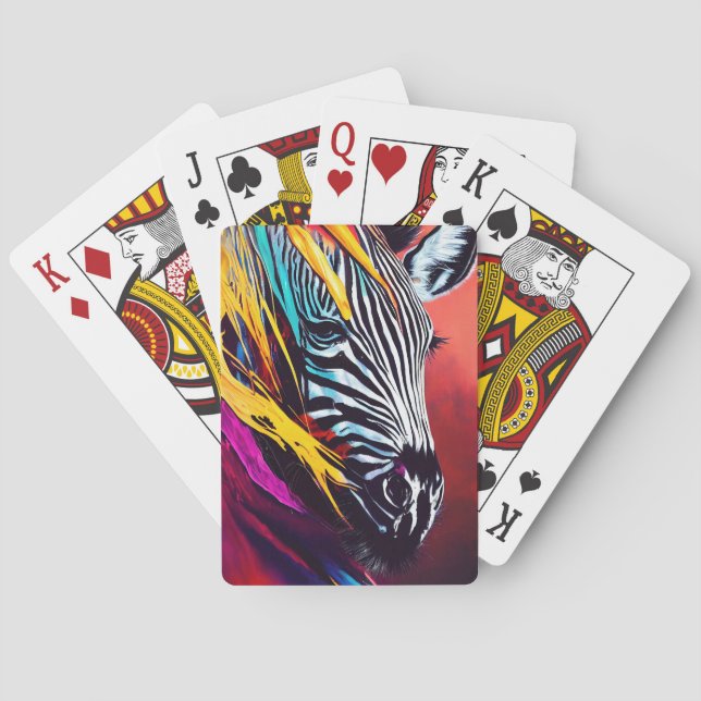 Naturplaneten Äventyr i Zebra Animal Discovery Casinokort (Baksidan)