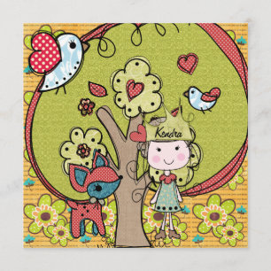 NaturPrincess Födelsedag Inbjudan