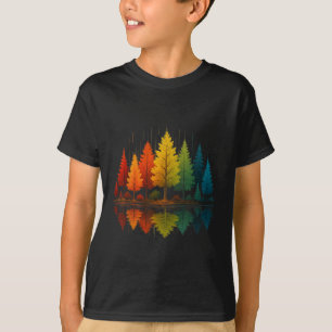 Naturreflekterande skogsträd Utomhus Vilda djur T Shirt