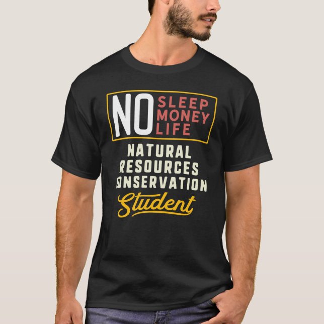 Naturresurser Conservation Major Studen T Shirt (Framsida)