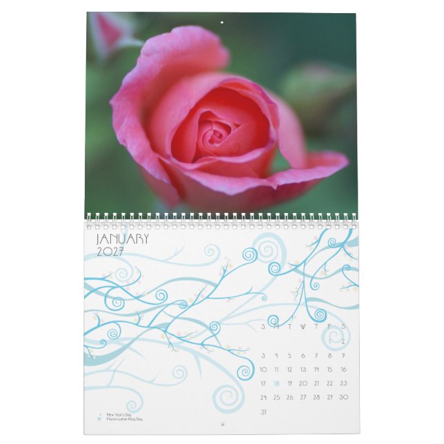 Naturs palett kalender (Jan 2027)