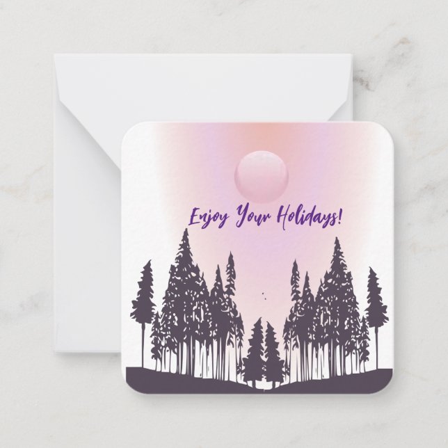 Naturscen Notkort Anteckningskort (Framsida)