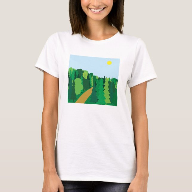 Naturscen T Shirt (Framsida)