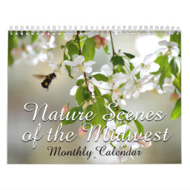 Naturscener i sydvästra trädgårdslandskapet varje  kalender