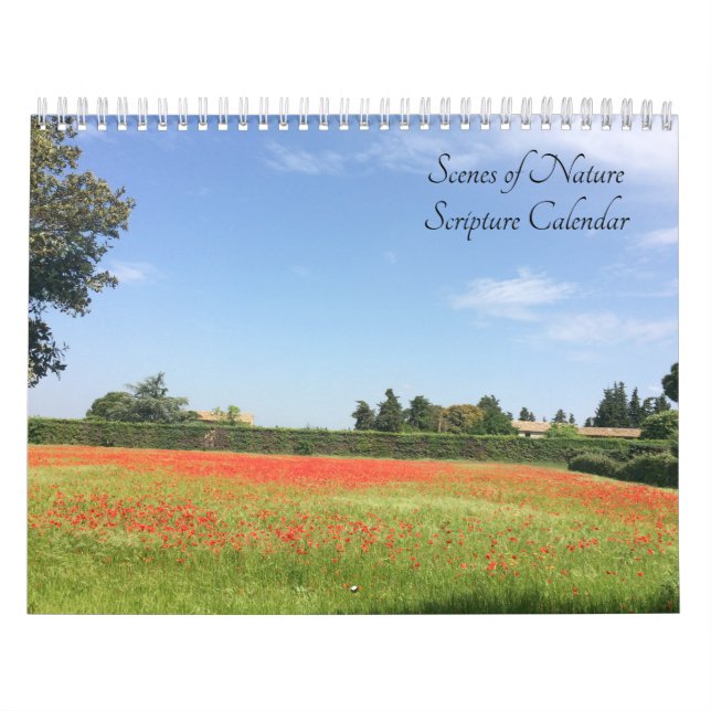 Naturscener med bibelverser kalender (Omslag)