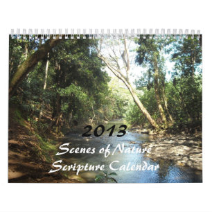 Naturscener Skriftställen för 2013 Kalender