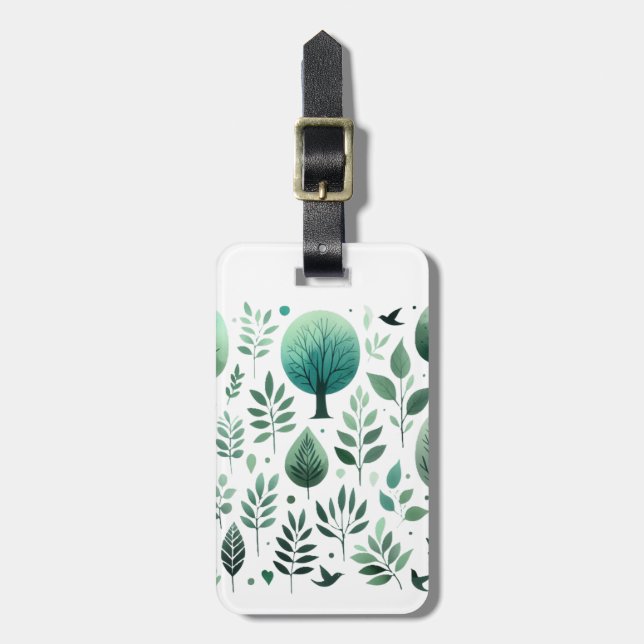 Natursilhuetter: Dag Bagagebricka (Vertikal Framsida)