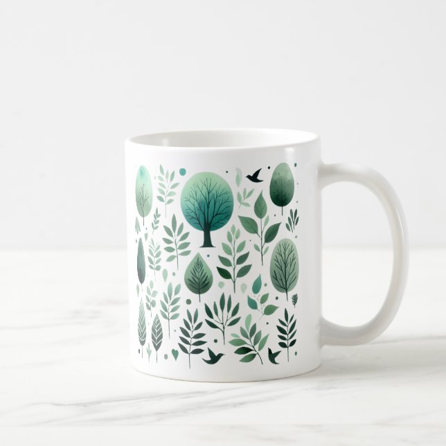Natursilhuetter - dag kaffemugg (Höger)