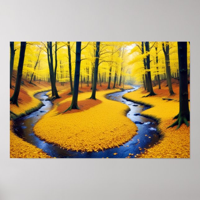 Naturskog i Panoramiska landskapet Poster (Framsidan)