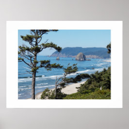 Naturskön Oregon havslandskapsfotografi Poster