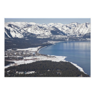 Naturskön utsikt över Lake Tahoe, USA Fototryck