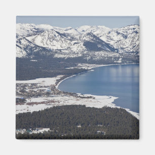 Naturskön utsikt över Lake Tahoe, USA Magnet