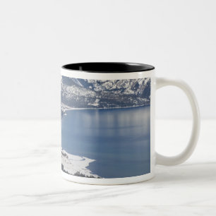 Naturskön utsikt över Lake Tahoe, USA Två-Tonad Mugg
