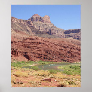 Natursköna Coloradofloden vid Grand Canyon Foto Poster