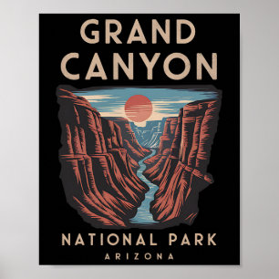 Natursköna Grand Canyon National Park Arizona Poster