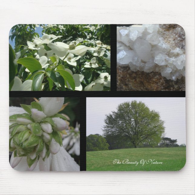 NaturskönhetCollage Mousepad Musmatta (Framsidan)