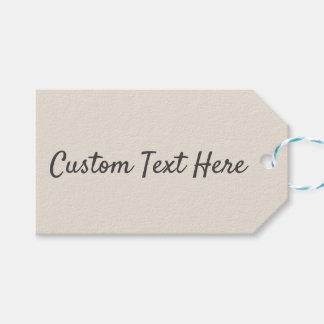 Naturskugga för solid ivoriansk bege presentetikett