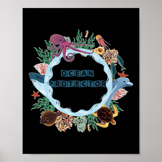 Naturskydd, havsområde poster (Framsidan)