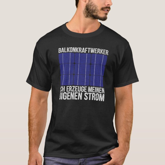 Naturskyddsbalans PowerWorkers Photovoltaic T Shirt (Framsida)