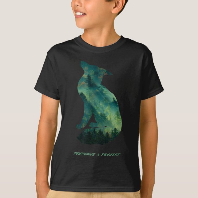 Naturskyddsprotesten för skogar t shirt (Framsida)