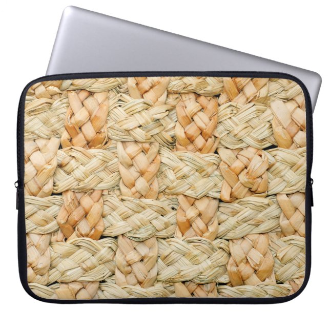 Naturstrå struktur  laptop fodral (Framsidan)