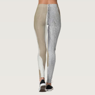 Natursycamore träd bark leggings