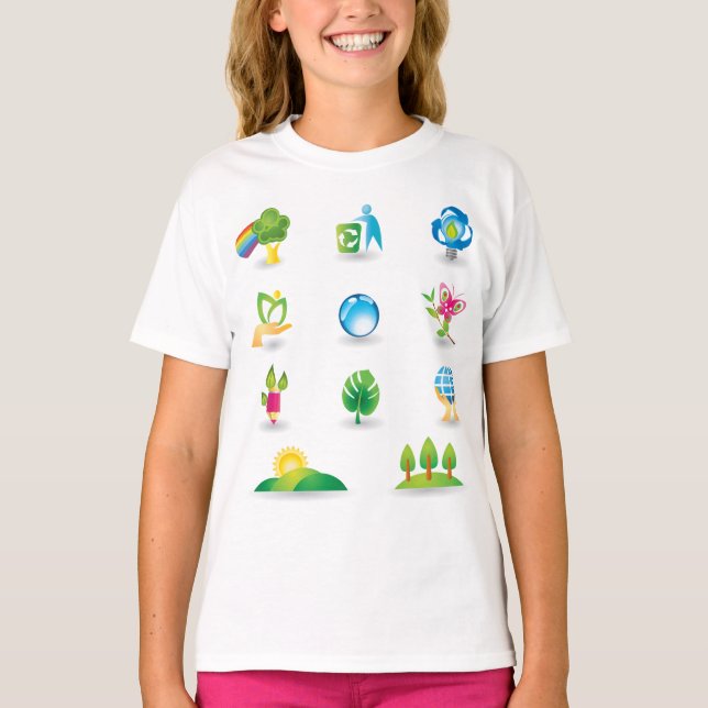 Natursymboler T Shirt (Framsida)