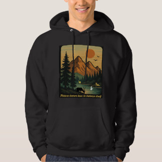 Naturtema t skjorta hoodie