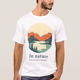 Naturtema t skjorta t shirt