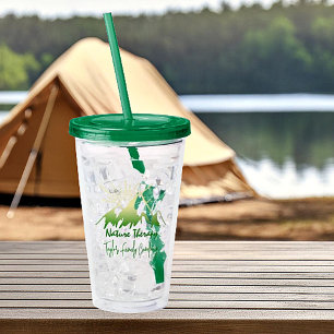 Naturterapi Familjecamping personlig Take Away Mugg