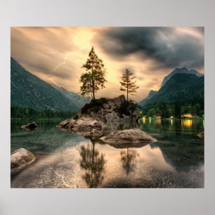 Naturtravels - Vatten bergarnas landskap Poster