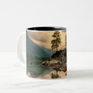 Naturtravels - Vatten bergarnas landskap Två-Tonad Mugg