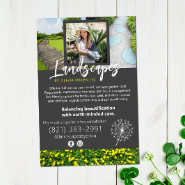Naturvårdsavdelningen Dandelion Promo Flyer Fototryck