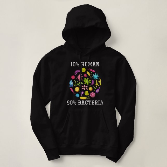 Naturvetenskap Bacteria Scientist Gift Funny Bio T Shirt (Design framsida)