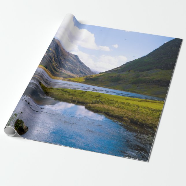 naturvy,berg presentpapper (Utrullad)