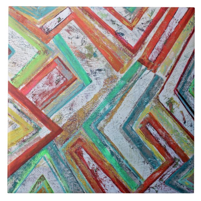 Nätverk 6 x 6 keramiska plattor kakelplatta (Framsidan)