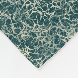 Nätverk Neurons on Teal - sömlös mönster. Fleecefilt