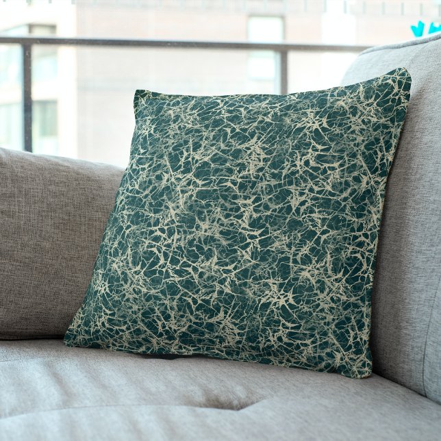 Nätverk Neurons on Teal - sömlös mönster. Kudde (Skapare uppladdad)