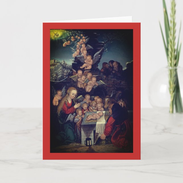 NÄTVERK PER CRANACH RENAISSANCE CHRISTMAS CARD ANTECKNINGSKORT (Framsida)