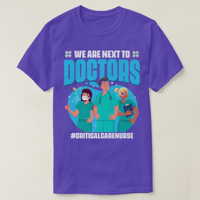 Nätverk till Doktor Critical Care Nurse Medical RN T Shirt (Design framsida)