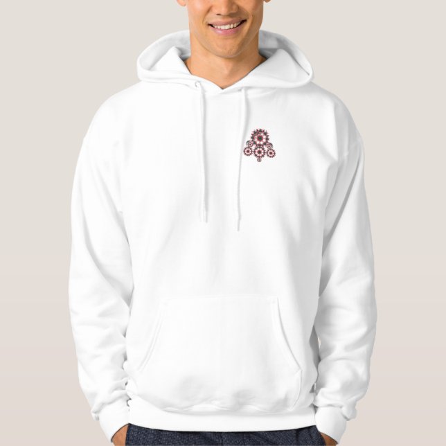 nätverkali T-Shirt Tröja Med Luva (Framsida)