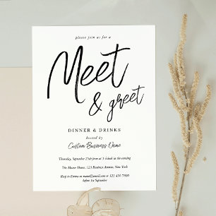 Nätverkande Meet & Greet Enkelt Skript Företag Inbjudningar