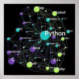 Nätverket för Piton Programming Language Influence Poster