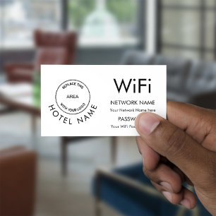Nätverksinformation för WiFi-lösenord för logotyp Tilläggskort