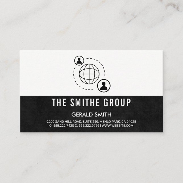 Nätverkskommunikationsikon Visitkort (Framsida)